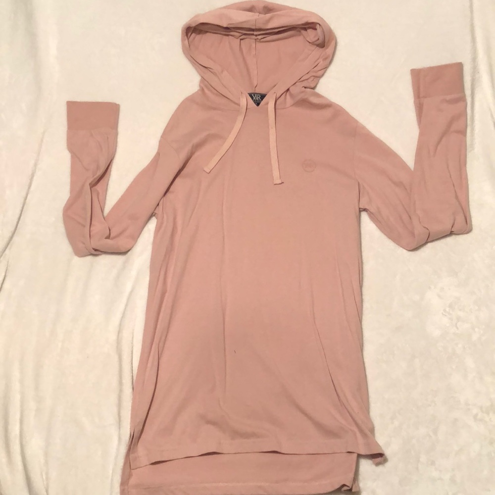 Young and reckless light pink hoodie